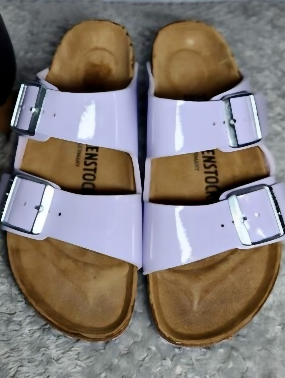 Birkenstock Arizona Birko-Flor Purple Fog - Size 37 Narrow, 6.5-7 (US) NWOT